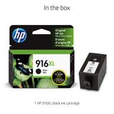 HP 916XL High Yield Black Original Ink Cartridge (3YL66AN)