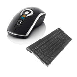 Gyration GYM5600LKNA Rechargeable Wireless Air Mouse Elite and Wireless Slim Low Profile Keyboard Bundle