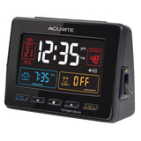 AcuRite 13022 Atomic Dual Alarm Clock with USB Charging and Temperature