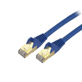 StarTech.com Cat6a Shielded Patch Cable - 5 ft - Blue - Snagless RJ45 Cable - Ethernet Cord - Cat 6a Cable - 5ft (C6ASPAT5BL)