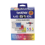 Brother Genuine Standard Yield 3 Pack Color Ink Cartridges, LC513PKS, Includes 1 Cartridge Each of Cyan, Magenta & Yellow, Page Yield Up To 400 Pages/Cartridge, Amazon Dash Replenishment Cartridge, LC51