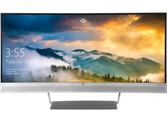 HP EliteDisplay 34-Inch Screen LED-Lit Monitor Black/Silver (V4G46A8#ABA)