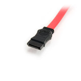 StarTech.com 36in Slimline SATA to SATA with LP4 Power Cable Adapter - SATA cable - Serial ATA 150/300/600 - Slimline SATA (F) to SATA, 4 pin internal power (12V) - 3 ft - red - SLSATAF36