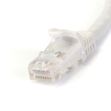 StarTech.com N6PATCH25WH White Gigabit Snagless RJ45 UTP Cat6 Patch Cable, 25-Feet