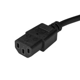 StarTech.com Power Cord - 3 ft / 1m - NEMA 5-15P to C13 Power Cord - Right Angle - Computer Power Cord - Power Cable - Power Supply Cord (PXTR1013)