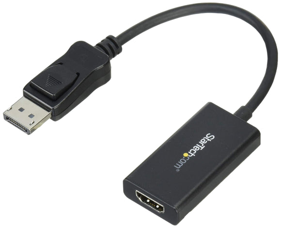 StarTech.com DisplayPort to HDMI Adapter with HDR - 4K 60Hz - Black - DP to HDMI Converter