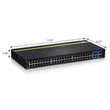 TRENDnet 48-Port 10/100 Mbps Ethernet and 4-Port Gigabit Web Smart Switch with 2 Mini-GBIC Slots, TEG-2248WS