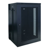 Tripp Lite SRW18US 18U Wall Mount Rack Enclosure Cabinet with Door and Side Panels (Black)