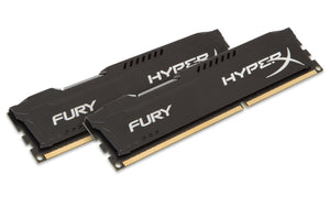 Kingston HyperX FURY 8GB Kit (2x4GB) 1866MHz DDR3 CL10 DIMM - Black (HX318C10FBK2/8)