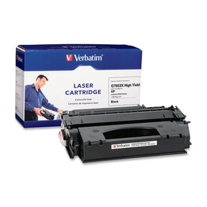 Verbatim HP Q7553X High Yield Remanufactured Laser Toner Cartridge, Black 96458