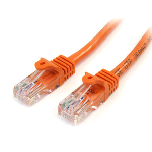 StarTech.com 45PATCH15OR Snagless RJ45 UTP Cat 5e Patch Cable, 15-Feet (Orange)