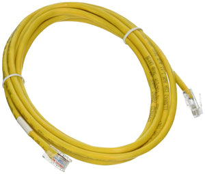 C2G 26691 Cat5e Crossover Cable - Non-Booted Unshielded Network Patch Cable, Yellow (10 Feet, 3.04 Meters)