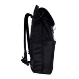 McKlein, N Series, Element, Nano Tech-Light Nylon with Leather Trim, 15" Nylon Flap Over Laptop Backpack, Black (18475)