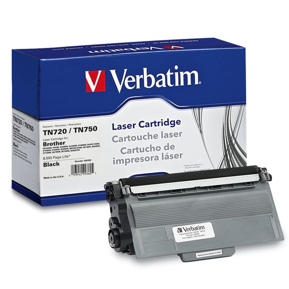 Verbatim Brother TN720/TN750 Remanufactured Laser Toner Cartridge, Black 99360