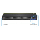 TRENDnet 48-Port 10/100 Mbps Ethernet and 4-Port Gigabit Web Smart Switch with 2 Mini-GBIC Slots, TEG-2248WS