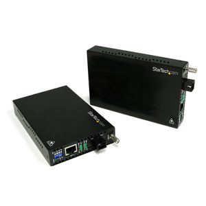 StarTech.com 10/100 Mbps Ethernet Single Mode WDM Fiber Media Converter Kit SC 20km (ET90110WDM2)