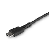 StarTech.com 2m (6.6ft) USB C to Lightning Cable - MFi Certified - Durable USB Lightning Charging Cable - Black (RUSBCLTMM2MB)