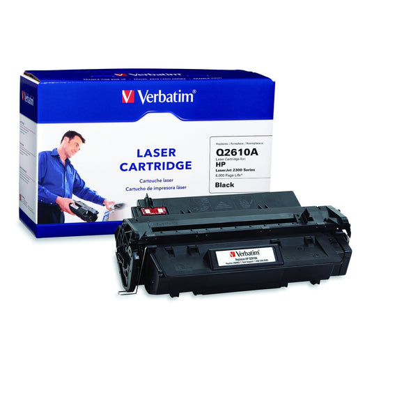 Verbatim HP Q2610A Remanufactured Laser Toner Cartridge, Black 94953