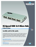 Manhattan Hi-Speed USB 2.0 Micro Hub (160612)