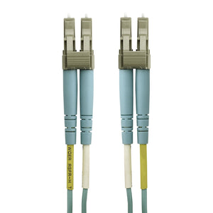 Cable,Fiber,Lc/Lc,10m,Lo Multimode,Aqua,50/125,Om4