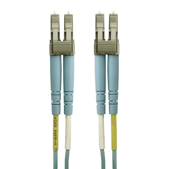 Cable,Fiber,Lc/Lc,10m,Lo Multimode,Aqua,50/125,Om4