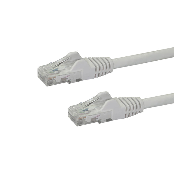 StarTech.com N6PATCH15WH Gigabit Snagless RJ45 UTP Cat6 Patch Cable, 15-Feet (White)