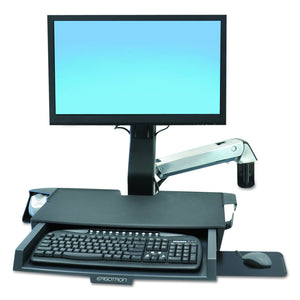 Styleview Sit-Stand Combo Arm with Worksurface