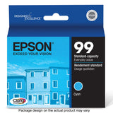 Epson T099220-S T099 Clarian Cyan Ink Cartridge, Standard Capacity, with Sensormatic/Artisan 700, 800 Ink