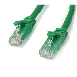 StarTech.com Cat6 Ethernet Cable - 15 ft - Green - Patch Cable - Snagless Cat6 Cable - Network Cable - Ethernet Cord - Cat 6 Cable - 15ft (N6PATCH15GN)