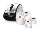 DYMO Label Writer 450 Free Printer Bundle with 4 Label Rolls, Black/Silver (1957331)