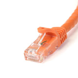 StarTech.com N6PATCH25OR Cat6 Ethernet Cable - 25 ft - Orange - Patch Cable - Snagless Cat5 Cable - Long Network Cable - Ethernet Cord - Cat 6 Cable - 25ft