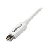 StarTech.com 2m White Thunderbolt Cable Cord - M/M - Thunder Bolt to Thunder Bolt - 2m Thunderbolt Cable for Apple iMac®, MacBook Pro® etc (TBOLTMM2MW)