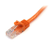 StarTech.com 45PATCH15OR Snagless RJ45 UTP Cat 5e Patch Cable, 15-Feet (Orange)