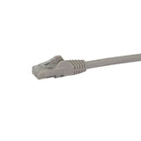 StarTech.com 1ft Gray Cat6 Patch Cable with Snagless RJ45 Connectors - Short Ethernet Cable - 1 ft Cat 6 UTP Cable (N6PATCH1GR)