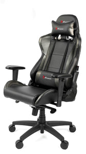 AROZZI Verona Pro V2 Premium Racing Style Gaming Chair with High Backrest, Recliner, Swivel, Tilt, Rocker and Seat Height Adjustment, Lumbar and Headrest Pillows Included, Carbon Black