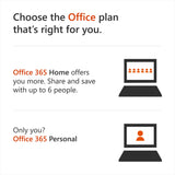 Microsoft Office 365 Personal 1 Year | PC or Mac Key Card (Packaging May Vary)