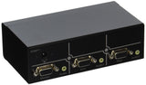 C2G 39971 Trulink 2-Port VGA Monitor Switcher/Extender with 3.5mm Audio, TAA Compliant, Black