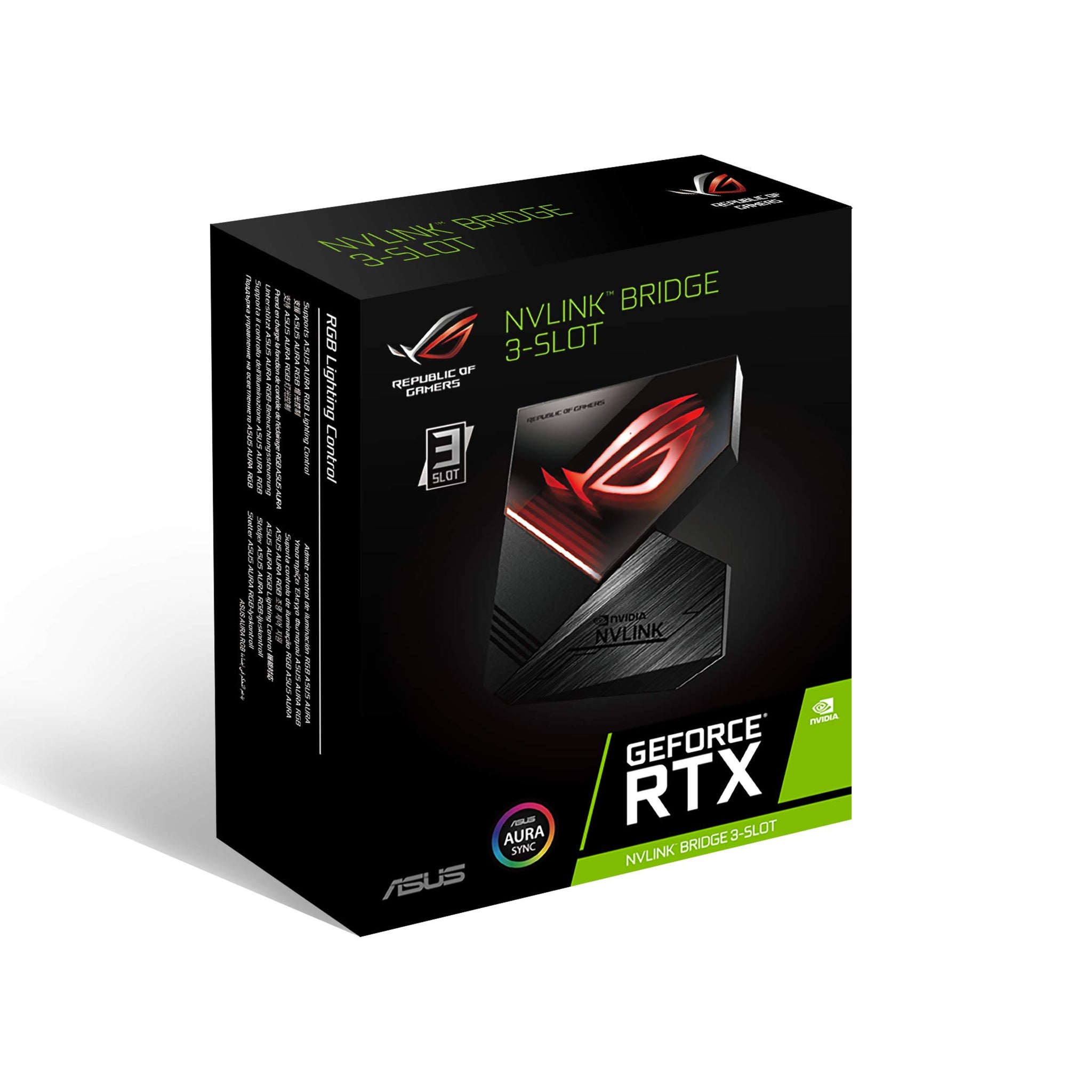 ASUS ROG GeForce RTX Nvlink Bridge with Aura Sync RGB 3 Slot