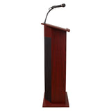 Oklahoma Sound 111PLS-MY Power Plus Floor Sound Lectern, 22-Inch Width x 46-Inch Height x 17-Inch Depth, Mahogany