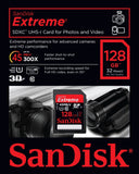 SanDisk Extreme 128GB SDXC UHS-1 Flash Memory Card Speed Up to 45MB/s- SDSDX-128G-X46 (Label May Change)