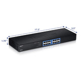 Gigabit Greennet Switch 16port 10/100/1000 Gbe Rj45