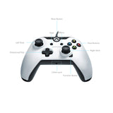 PDP Wired Controller for Xbox One - White