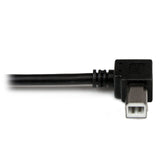 StarTech.com 2m USB 2.0 A to Left Angle B Cable Cord - 2 m USB Printer Cable - Left Angle USB B Cable - 1x USB A (M), 1x USB B (M) (USBAB2ML)