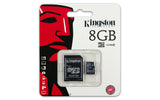 Kingston 8 GB microSDHC Class 4 Flash Memory Card SDC4/8GB