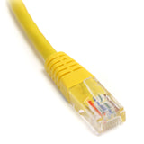 StarTech.com M45PATCH2YL Molded RJ45 UTP Cat 5e Patch Cable, 2-Feet (Yellow)