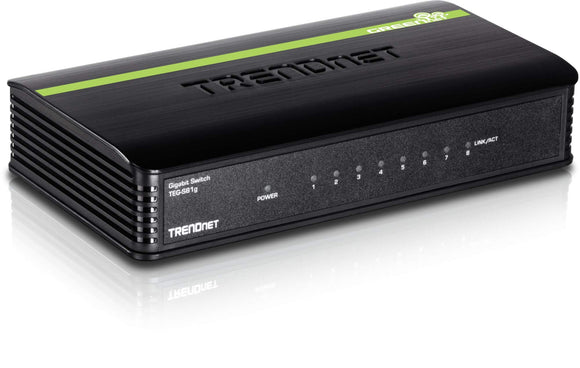 Trendnet TEG-S81G 8 Port Gigabit Greennet Unmanaged Switch