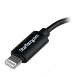 StarTech.com Black Micro USB to Apple 8-pin Lightning Connector Adapter for iPhone/iPod/iPad - Apple Lightning to Micro USB 2.0 Dongle (USBUBLTB)