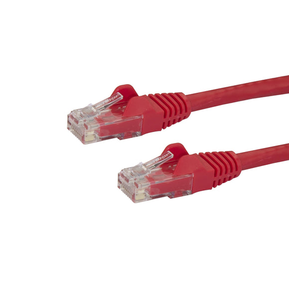 StarTech.com N6PATCH10RD Gigabit Snagless RJ45 UTP Cat6 Patch Cable, 10-Feet (Red)