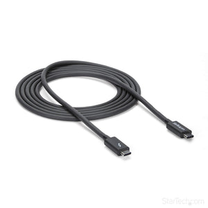 StarTech.com Thunderbolt 3 Cable - 3 ft / 1m -4K 60Hz - 20Gbps - USB C to USB C Cable - Thunderbolt 3 USB Type C Charger