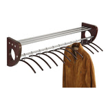 Safco Products Mode 48-Inch Wood Wall Coat Rack with Hangers, Mahogany, 4213MH